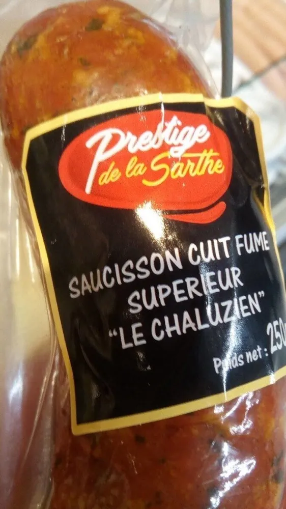 Saucisson cuit fumé supérieur le chaluzien
