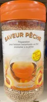 Préparation pour boisson instantanée au thé aromatisé a la pêche