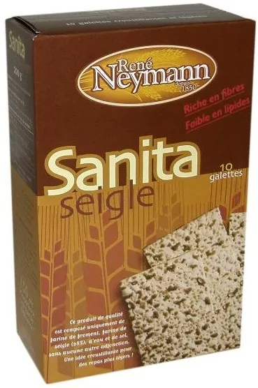SANITA Pain azyme au seigle 200g