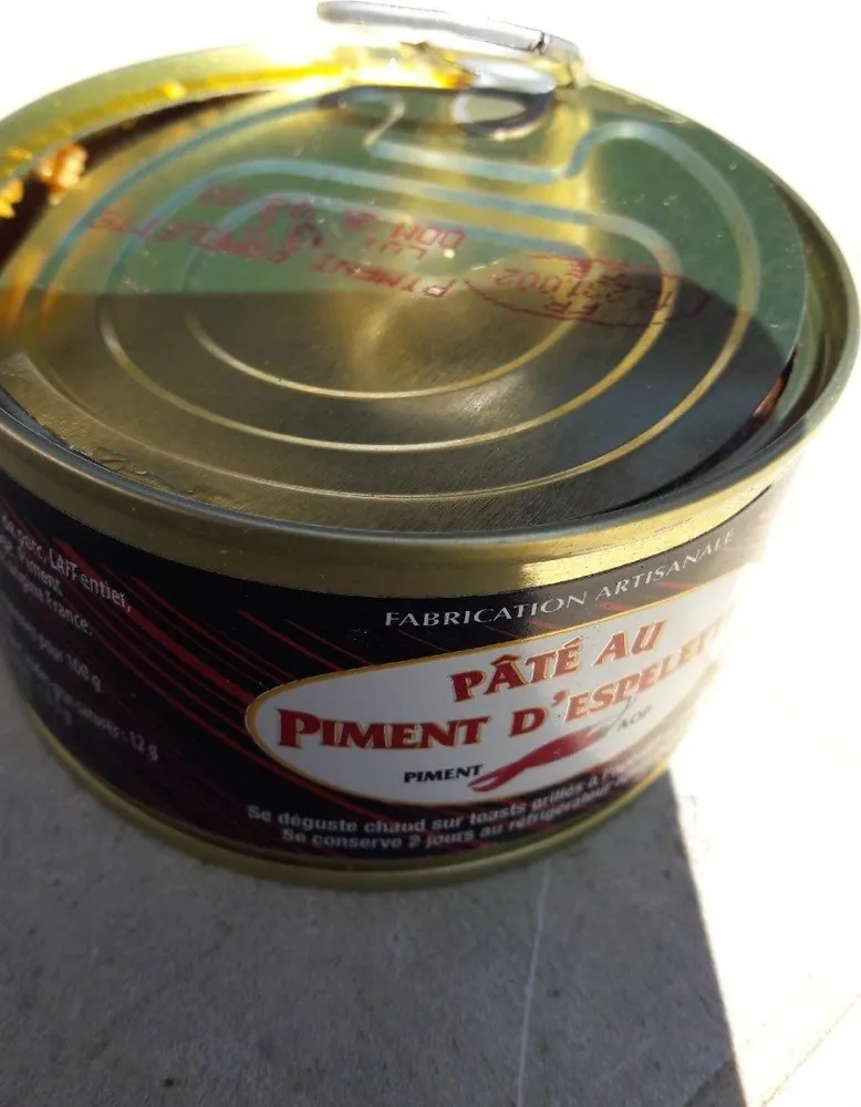 pâté au piment d'espelette