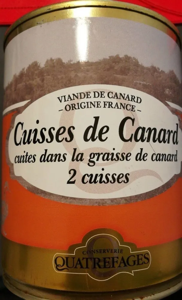 Cuisses de canard cuites dans la graisse de canard