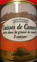 Cuisses de canard cuites dans la graisse de canard