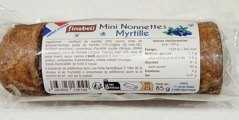 Mini nonnettes myrtille