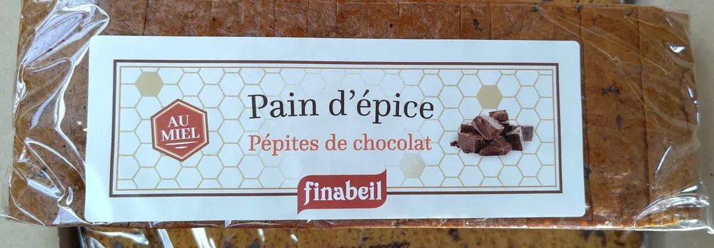 Pain d'épices au miel pépites de chocolat