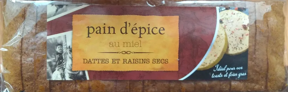 Pain d'épice au miel dattes et raisins secs