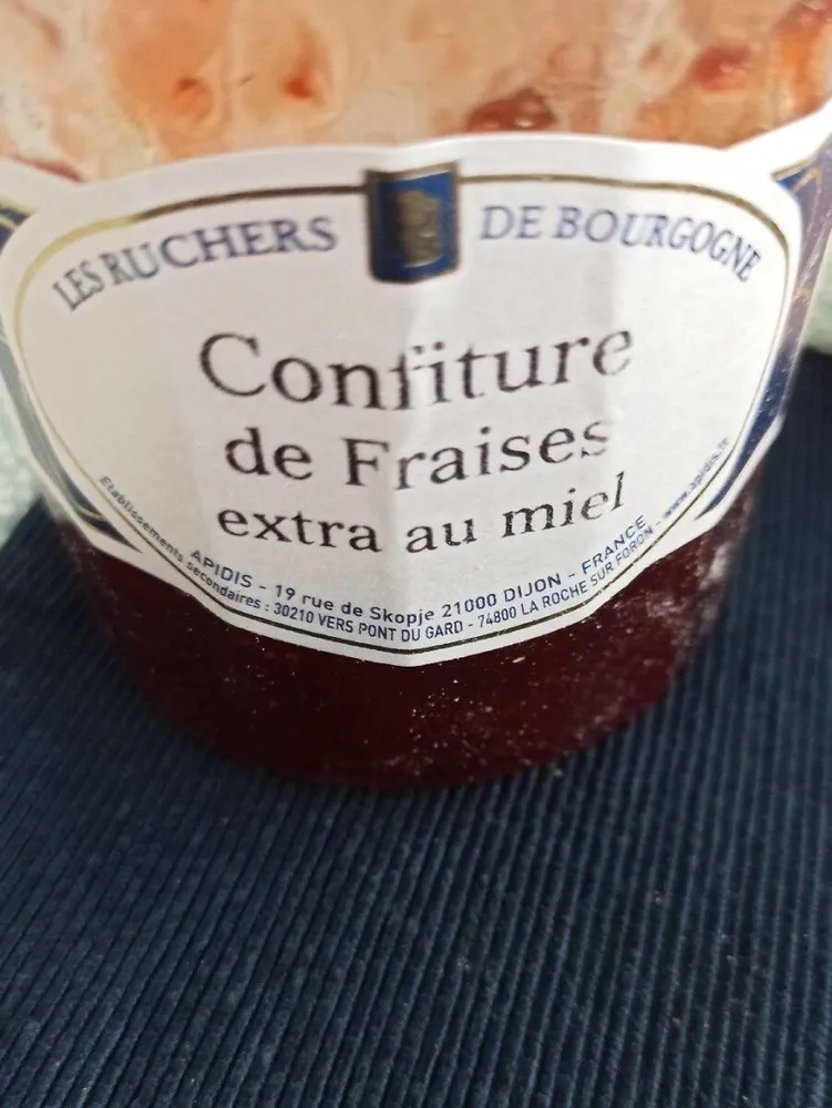 Confiture de fraises extra au miel