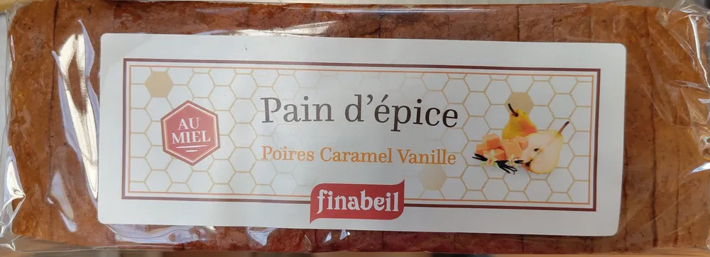Pain d'épices au miel poire caramel vanille