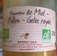 Miel pollen gelee royale