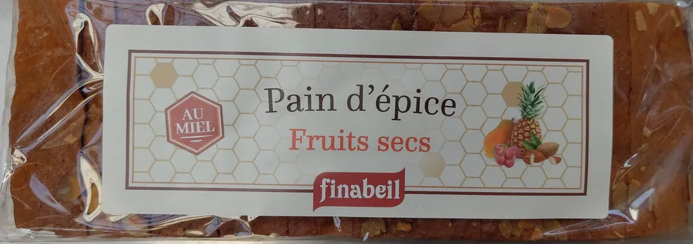 Pain d'épices au miel fruits secs