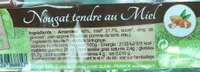 Nougat tendre au miel