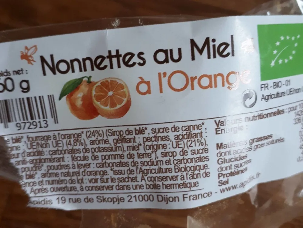 Mini nonettes à l'orange bio