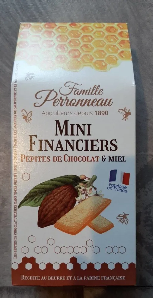 Mini financiers Pépites de chocolat et miel