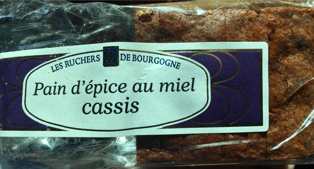 Pain d'épice au miel - cassis