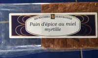 Pain d’epice au miel et myrtille