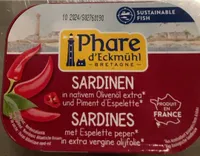 Sardines à l’huile d’olives vierge aux piments d’Espelette bio