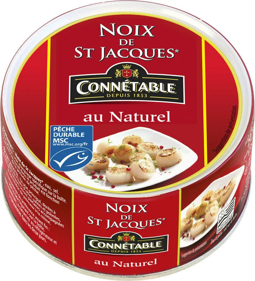 Noix de St Jacques MSC au naturel