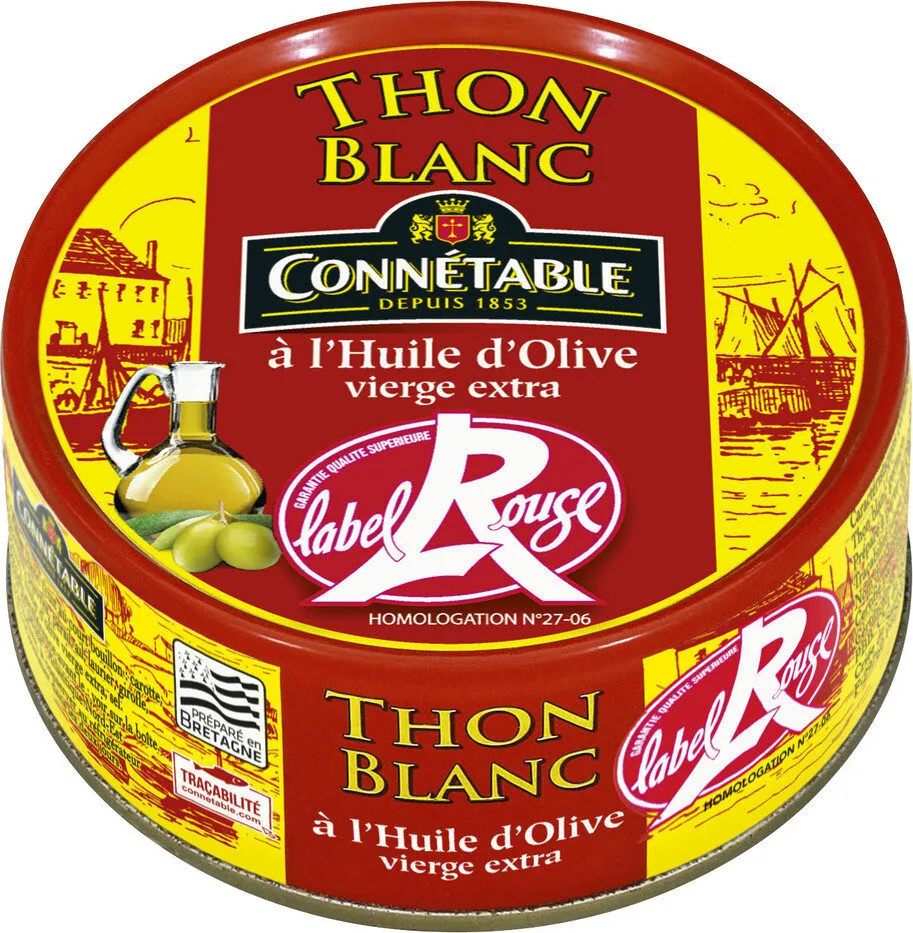 Thon blanc germon à l'huile d'olive Label Rouge