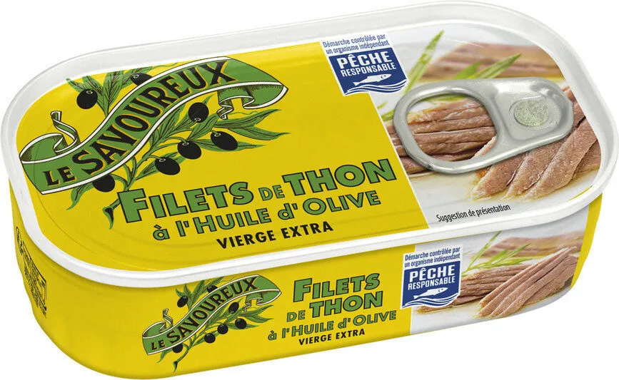 Filets de thon à l'huile d'olive vierge extra