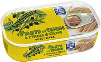 Filets de thon à l'huile d'olive vierge extra