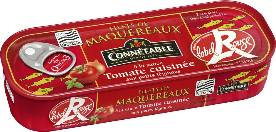Filets de Maquereaux Label Rouge sauce tomate