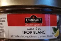 Émietté de thon blanc huile d'olive, citron, thym et laurier