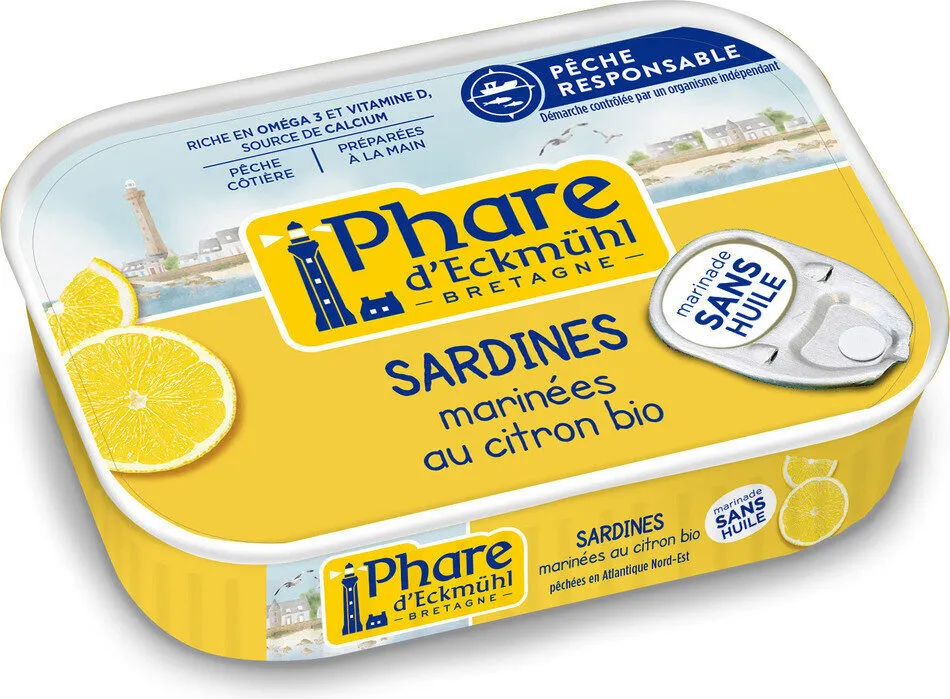 Sardines marinees au citron bio