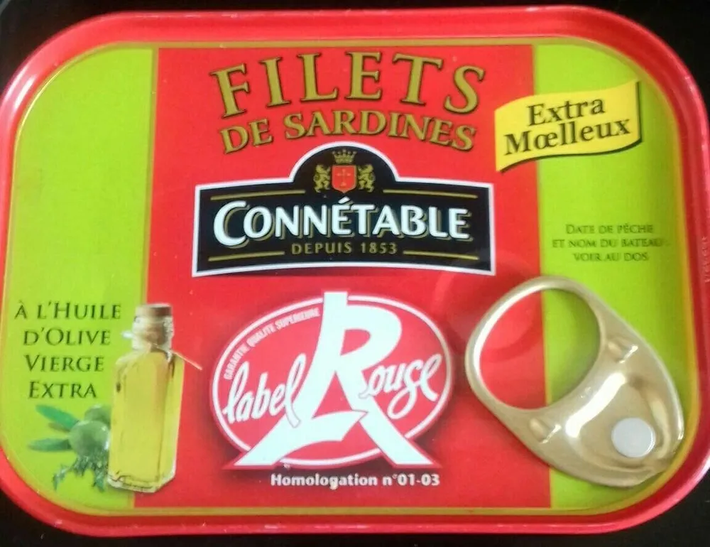 Filets de sardines label rouge