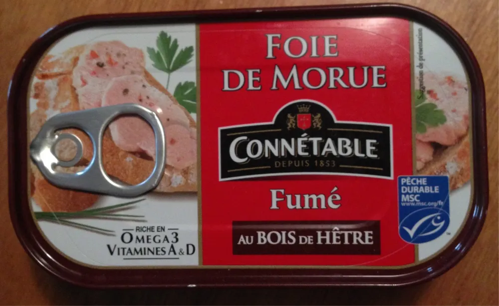 Foie de morue fumé au bois de hêtre