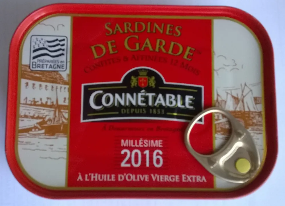 Sardines de Garde Millésimées à l'Huile d'Olive vierge extra