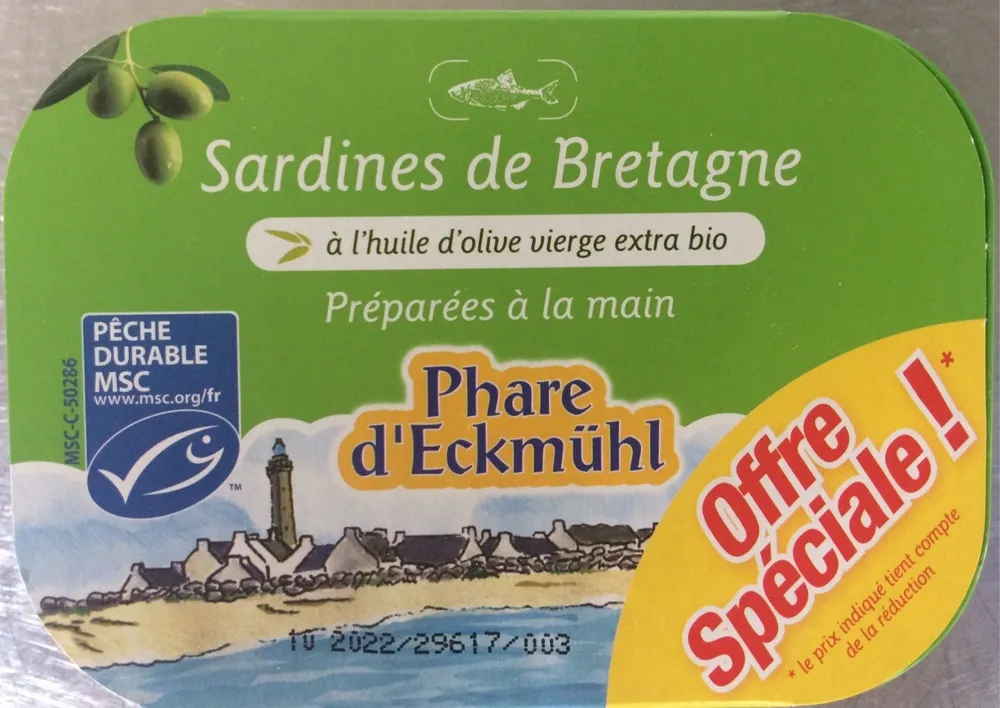 Sardines Bretagne Huile Olive X2