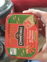 Sardines à l'huile d'olive et au piment d'espelette