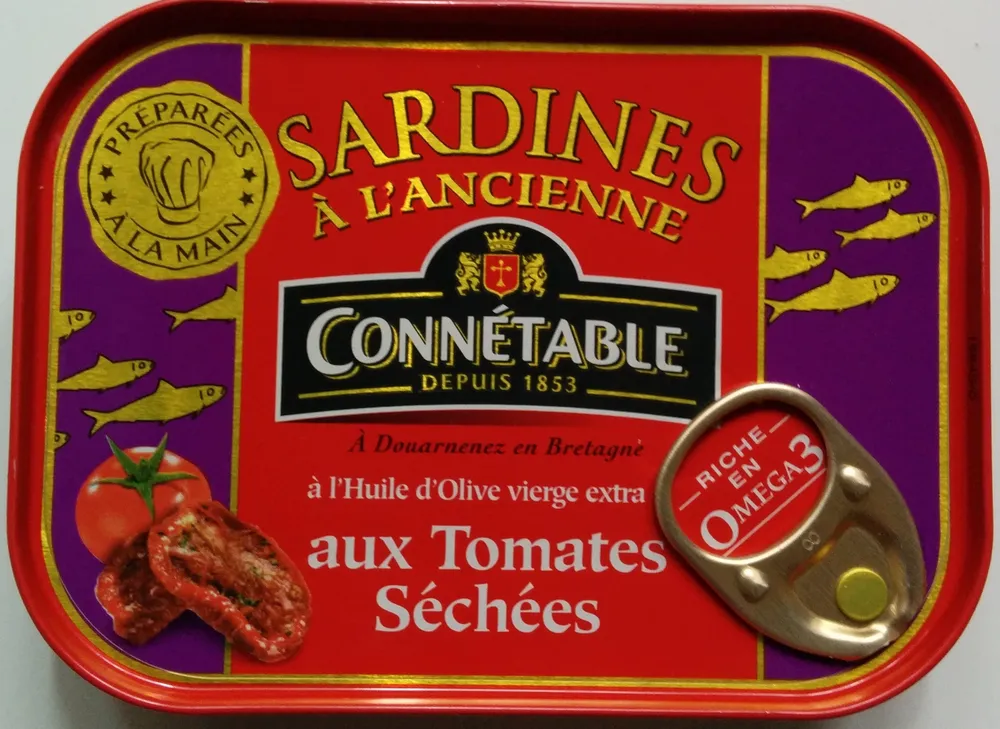 Sardines à l'Ancienne à l'Huile d'Olive vierge extra aux Tomates Séchées