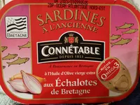 Sardines à l'huile d'olive et aux échalotes de bretagne