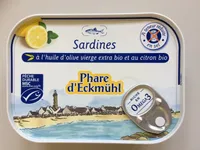 Sardines à l’ huile d’olive vierge extra bio et au citron bio
