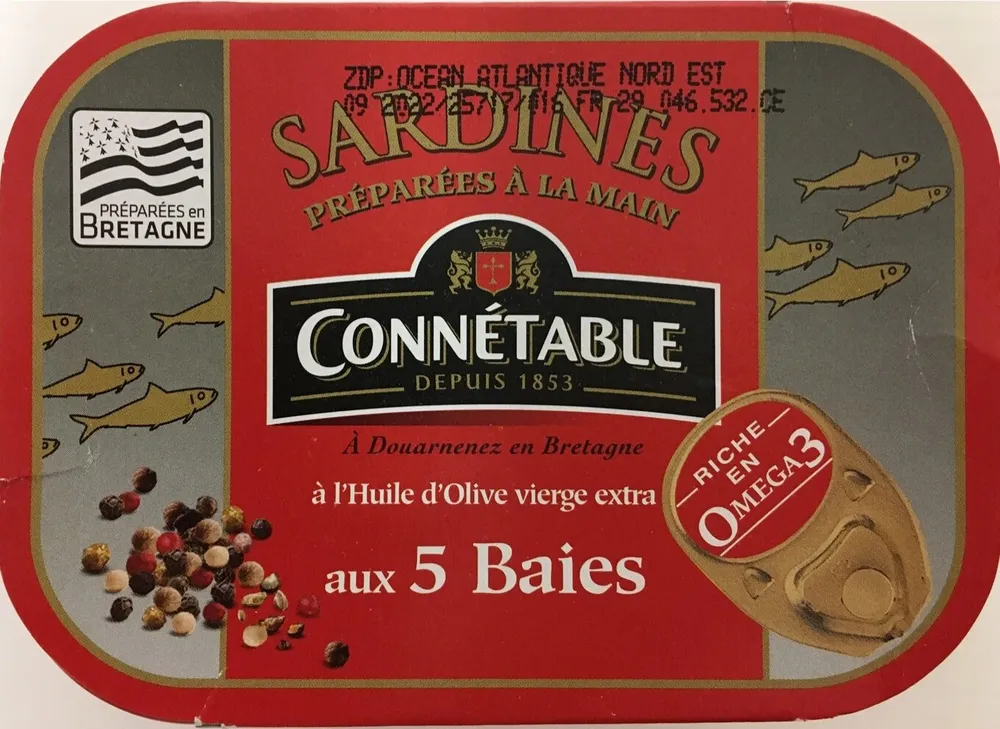 Sardines aux 5 baies Connétable