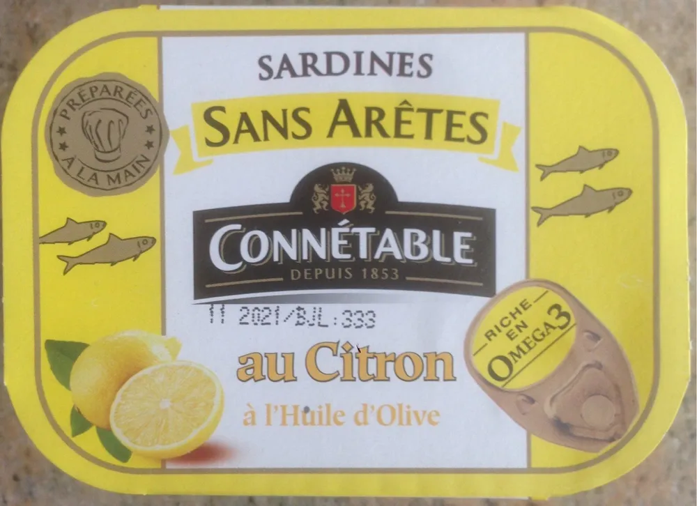 Sardines au citron à l'huile d'olive