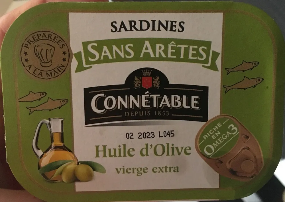 Sardines sans arêtes à l'huile d'olive vierge extra