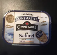 Sardines sans arêtes au naturel