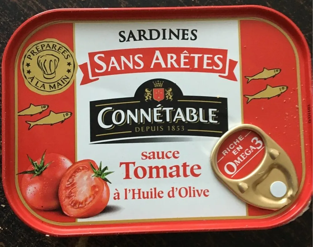 Sardine à la tomate et à l'huile d'olive