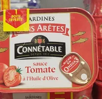 Sardines sans arrêtes sauce tomate à l'huile d'olive