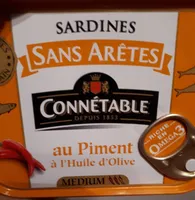 Sardines sans arêtes au piment à l'huile d'olive