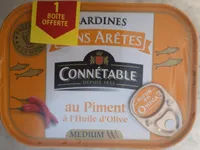Sardines sans arêtes au piment et à l'huile dolive