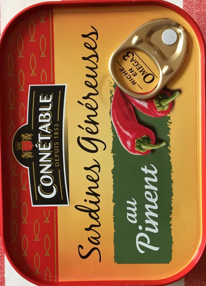 Sardines genereuses Connetable Au piment