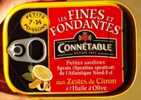 Sprats aux zestes de citron à l'huile d'olive