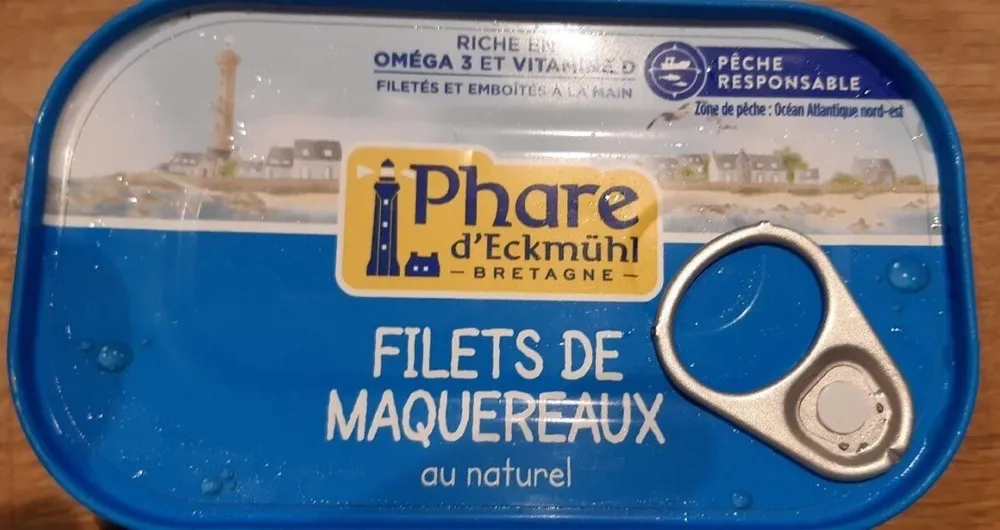 Filets de maquereaux au naturel