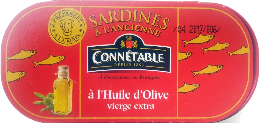Sardines à l'Ancienne, à l'Huile d'Olive vierge extra