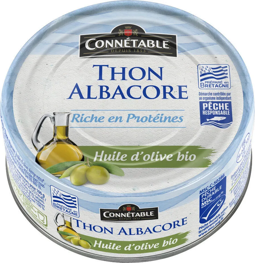 Thon entier huile d'olive