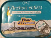 Anchois entiers à l'huile d'olive extra bio
