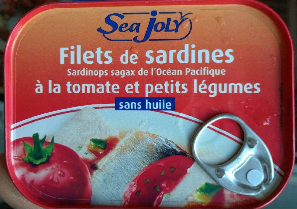 Filets de sardines à la tomate et petits légumes