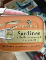 Sardines huile de tournesol et piment